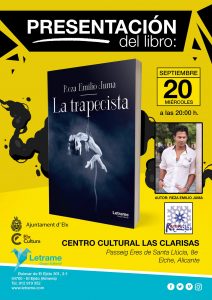 REZA EMILIO JUMA vuelve a Elche para presentar en Las Clarisas, su última obra titulada "La trapecista". 