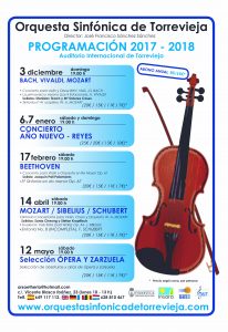 La Orquesta Sinfónica de Torrevieja presenta  la programación 2017-2018
